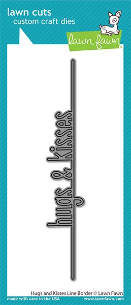 Hugs and Kisses Line Border - Lawn Cuts Hugs and Kisses Line Border - Lawn Cuts