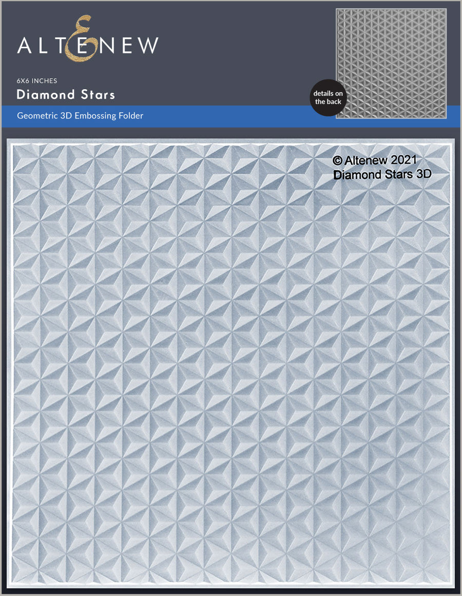 Diamond Stars - 3D Embossing Folder
