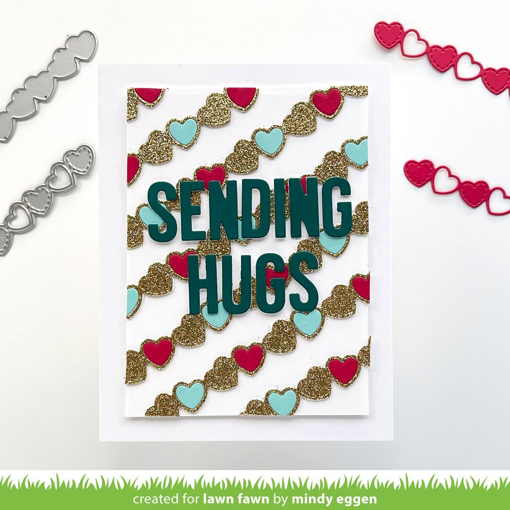 Valentine Hearts Border - Lawn Cuts Valentine Hearts Border - Lawn Cuts