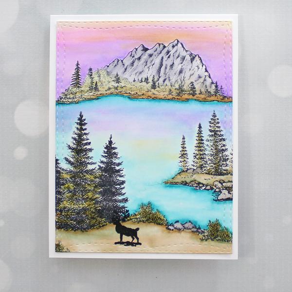 Create a Scene - Mountains - Rubber Cling
