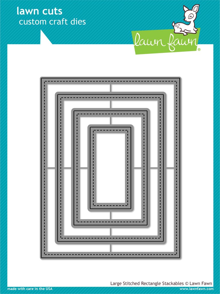 large stitched rectangle stackables- lawn cuts