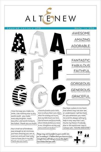 Layered Letters AFG