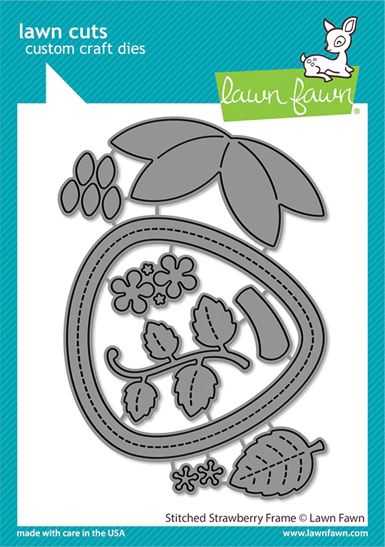 stitched strawberry frame - Lawn Cuts stitched strawberry frame - Lawn Cuts