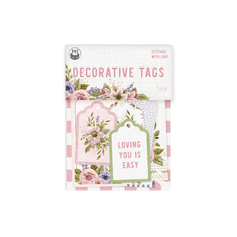 Decorative Tags 03 - Stitched with Love