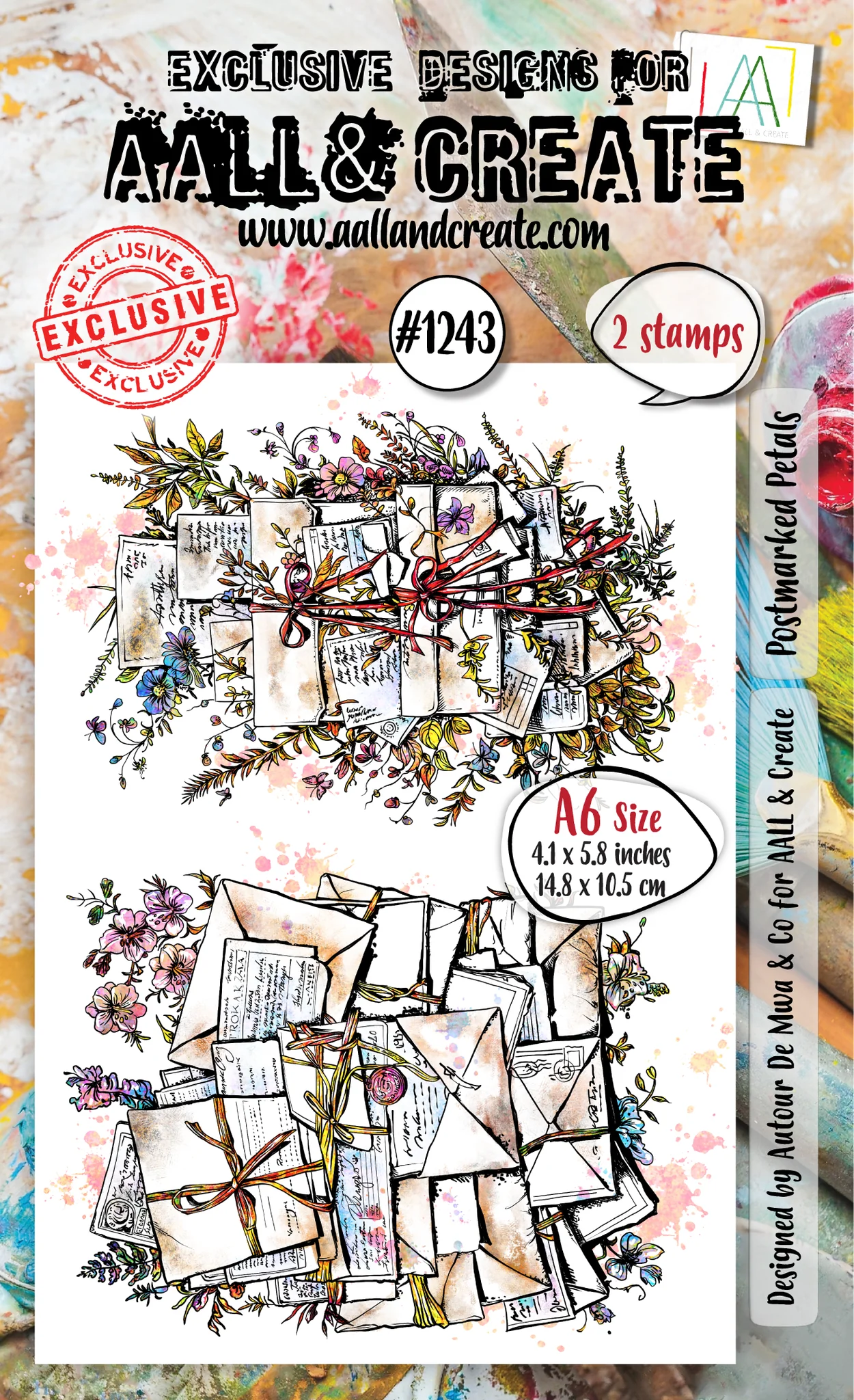Postmarked Petals - #1243 - A6 Stamp Set Postmarked Petals - #1243 - A6 Stamp Set