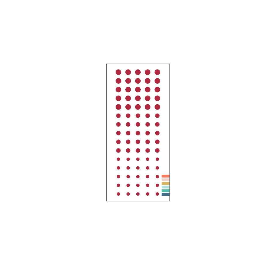Cranberry - Enamel Dots