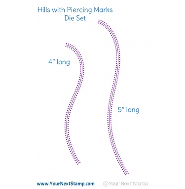 Double Pierced Hills - Die Set