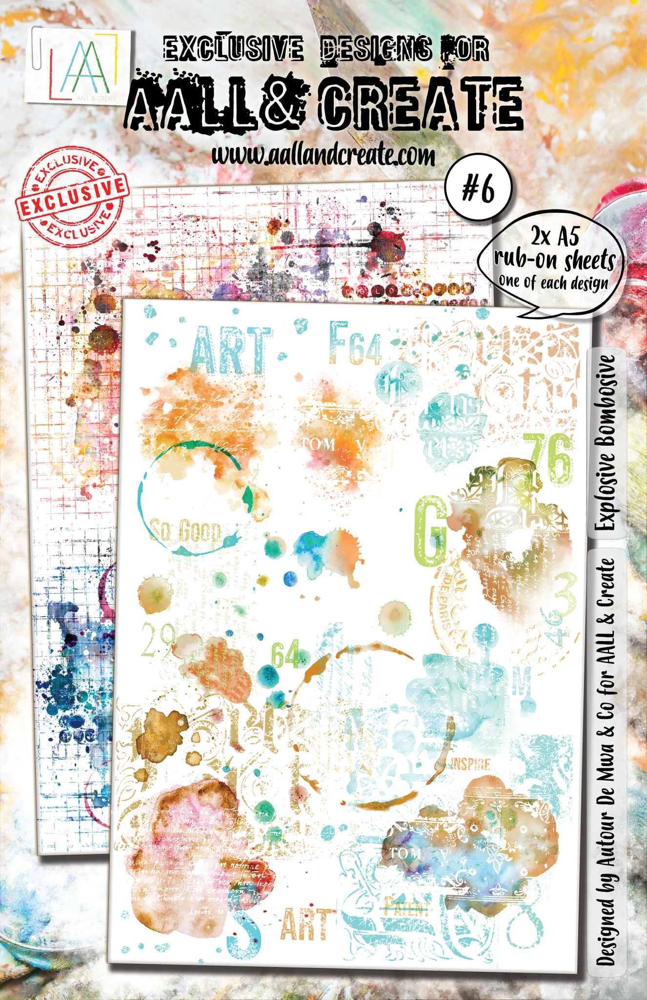 Explosive Bombosive - #6 - A5 Rub-Ons Explosive Bombosive - #6 - A5 Rub-Ons