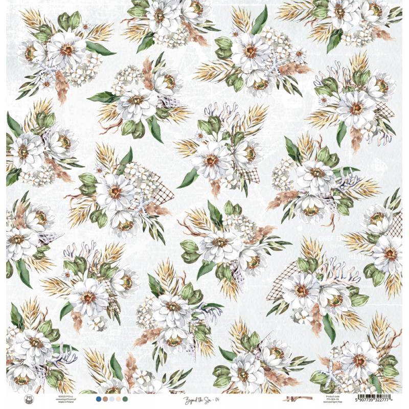 Paper 04 - Beyond the Sea - 12"x12"