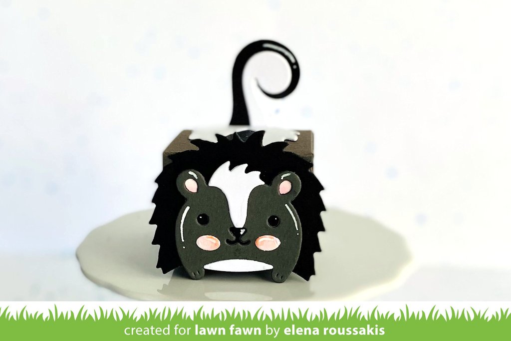 Tiny Gift Box Skunk Add-on - Lawn Cuts Tiny Gift Box Skunk Add-on - Lawn Cuts