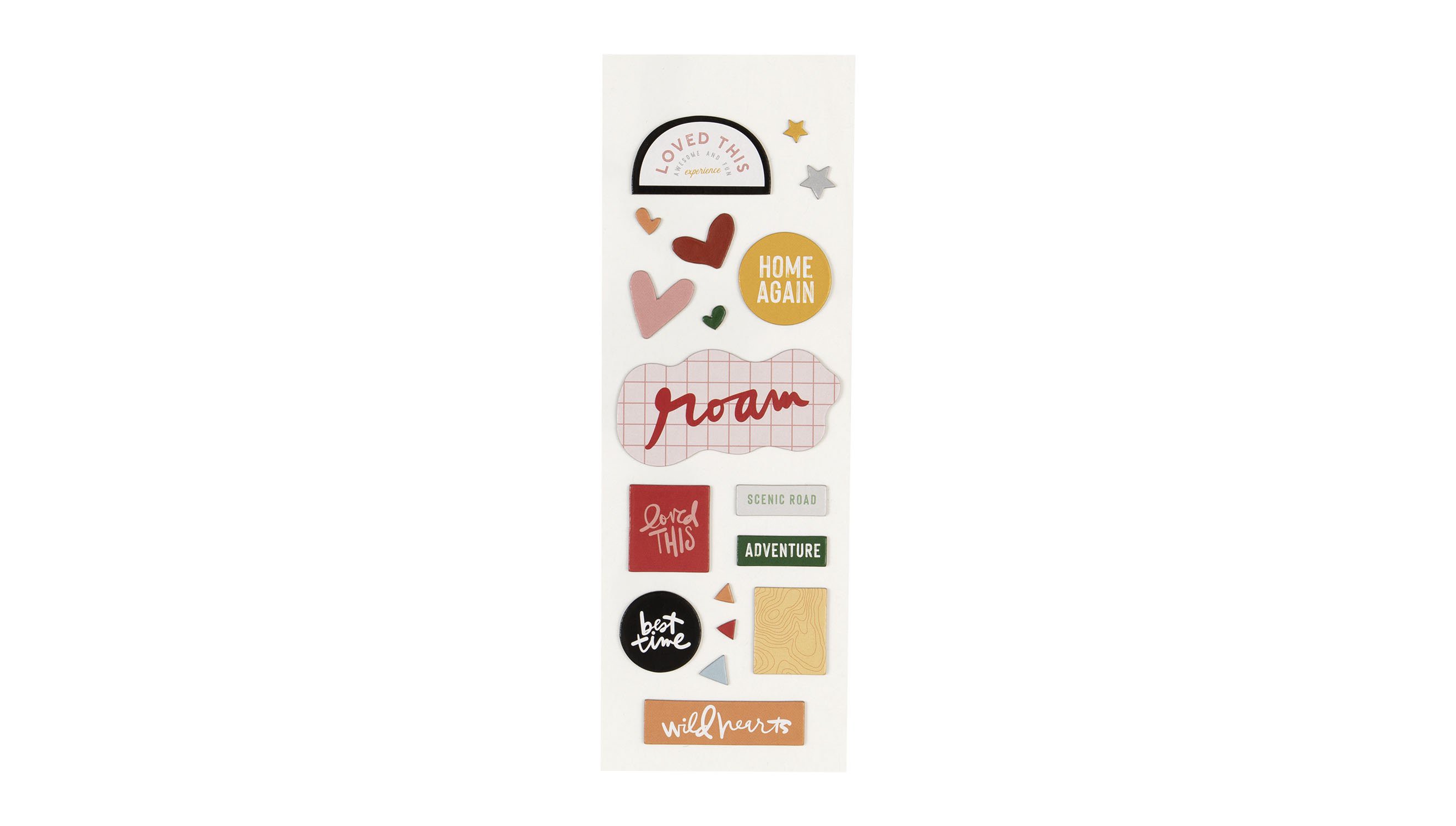 3x8 Chipboard Sheet #1 - Travel Collection 2020