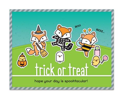 Trick or Treat Line Border - Lawn Cuts Trick or Treat Line Border - Lawn Cuts