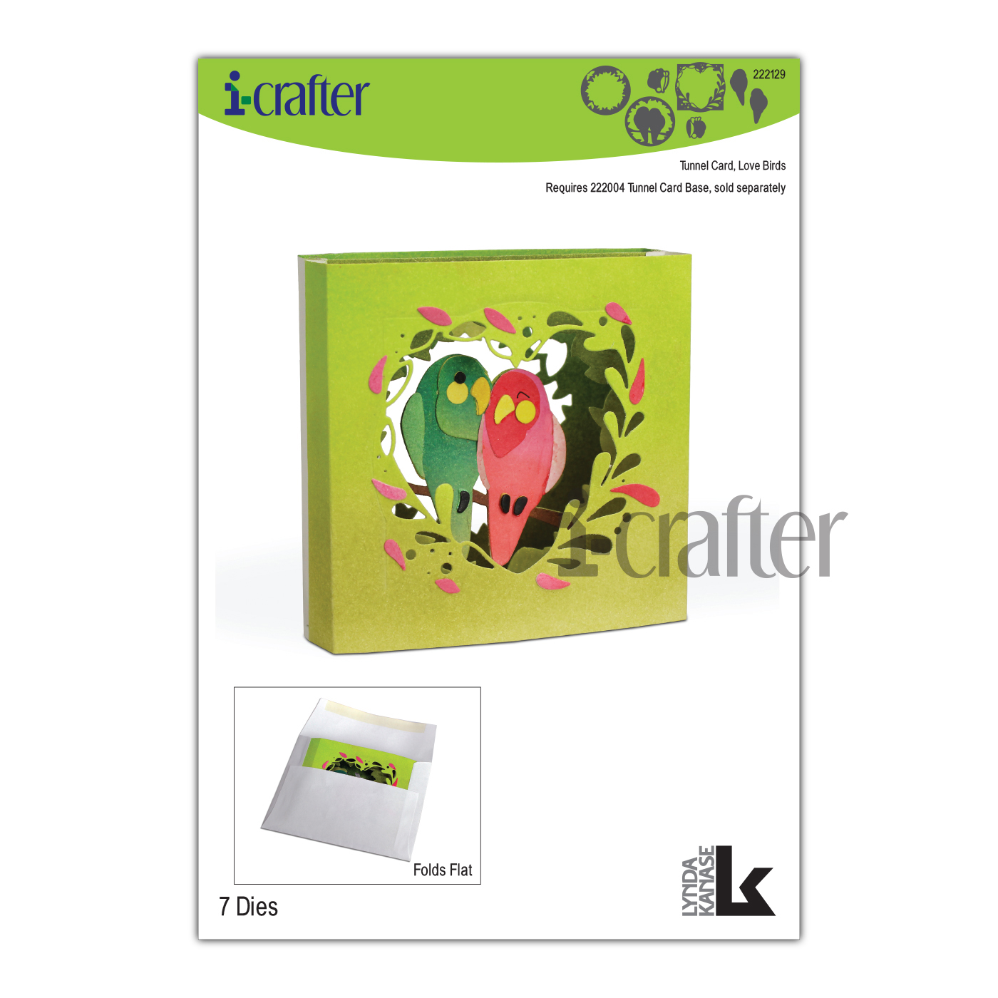 Tunnel Card, Love Birds - Die Set