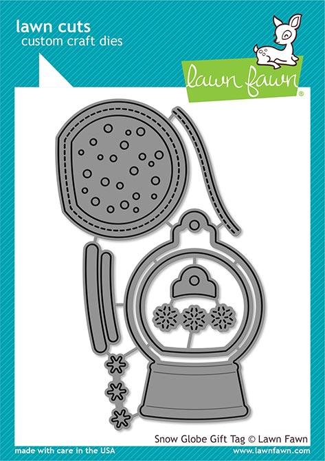 Snow Globe Gift Tag - Lawn Cuts