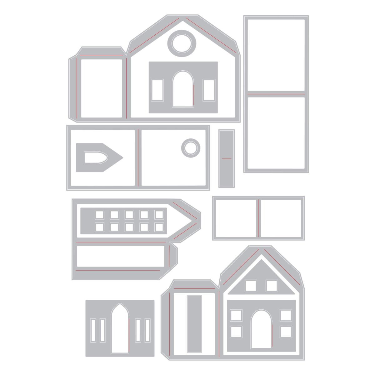 Paper Village - Sizzix Thinlits Dies By Tim Holtz