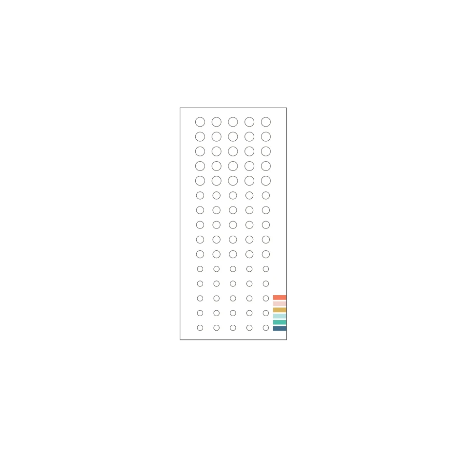 White - Enamel Dots