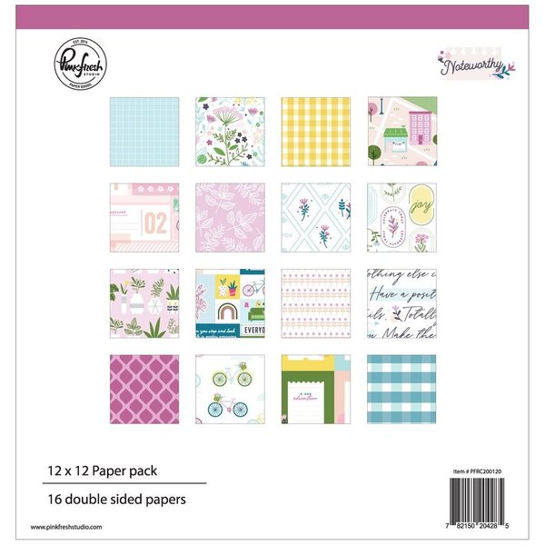 Collection Pack- Noteworthy - Pinkfresh Studio - 12"X12" Collection Pack- Noteworthy - Pinkfresh Studio - 12"X12"
