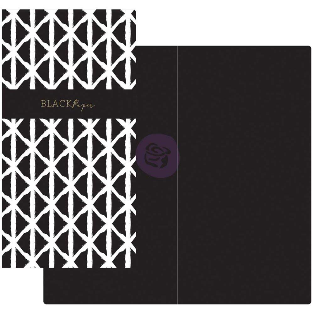 Notebook Refill- Black & White W/Black Paper