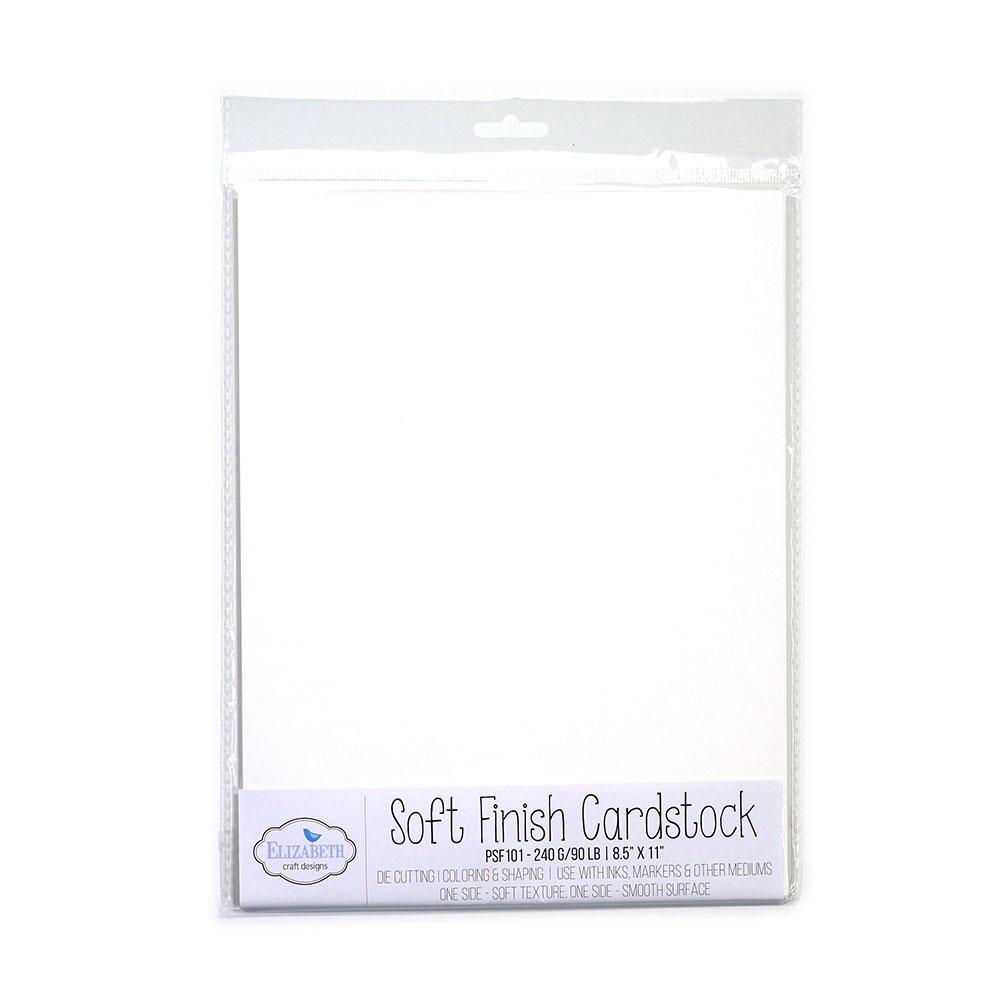 Soft Finish Cardstock - White -  240gr - 8.5" x 11"