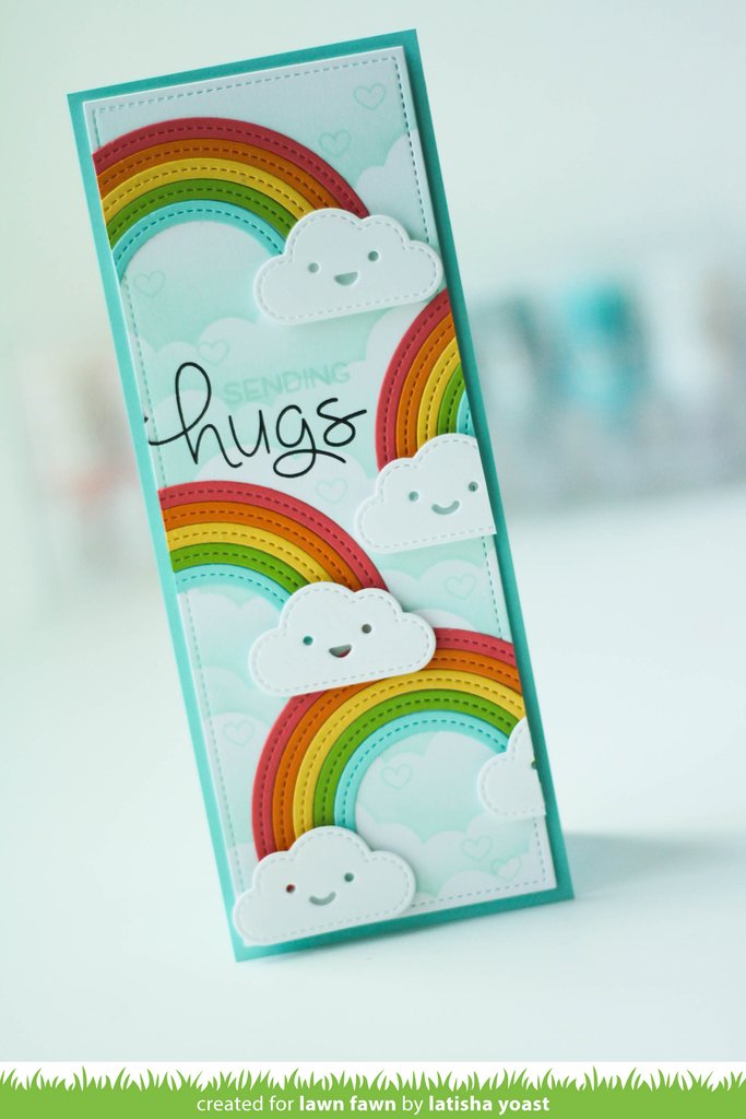 Stitched Rainbow - lawn cuts