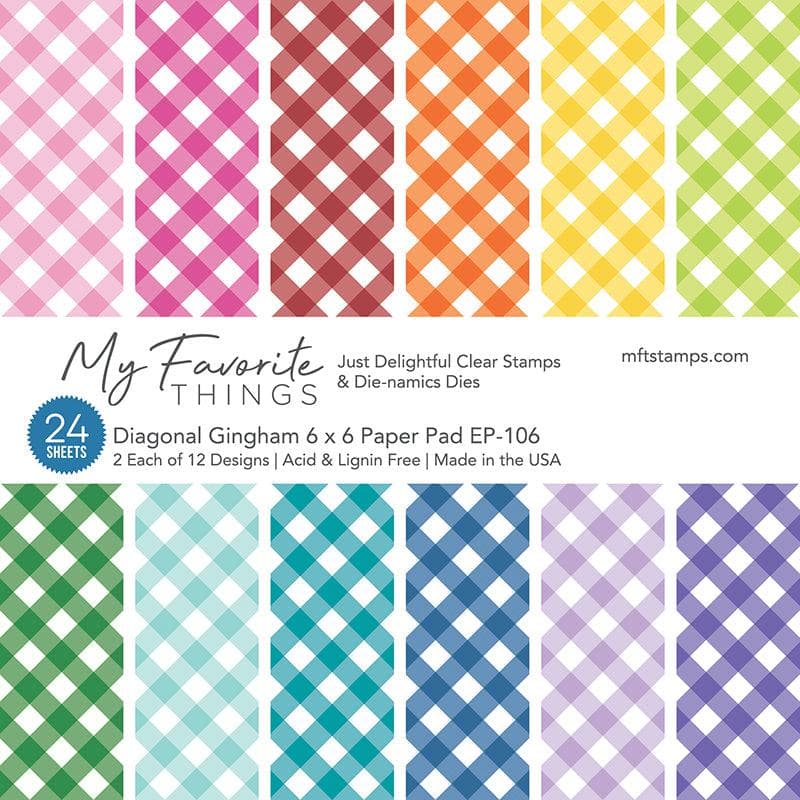 Diagonal Gingham - Paper Pad