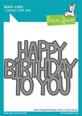 Giant Happy Birthday To You - Lawn Cuts