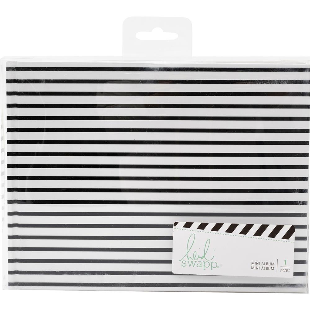 Black Stripe - Mini Spiral Album - Heidi Swapp Black Stripe - Mini Spiral Album - Heidi Swapp