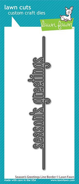 Season's Greetings Line Border - Lawn Cuts Season's Greetings Line Border - Lawn Cuts