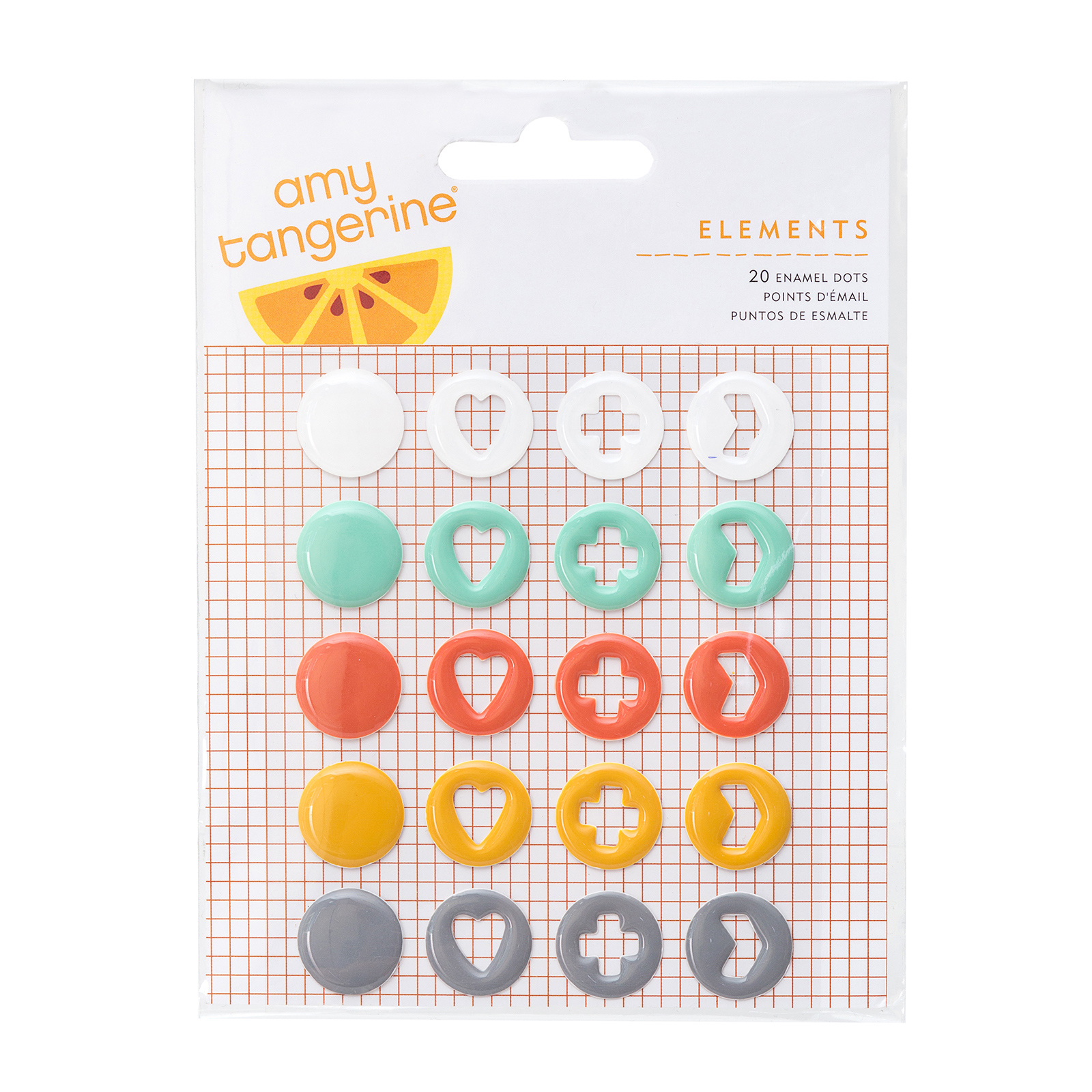 Stitched - Embellishment - Enamel Dots - Amy Tangerrine Stitched - Embellishment - Enamel Dots - Amy Tangerrine