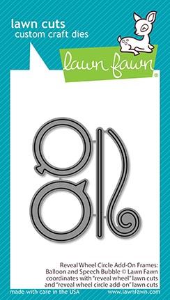 reveal wheel circle add-on frames: balloon and speech bubble - lawn cuts