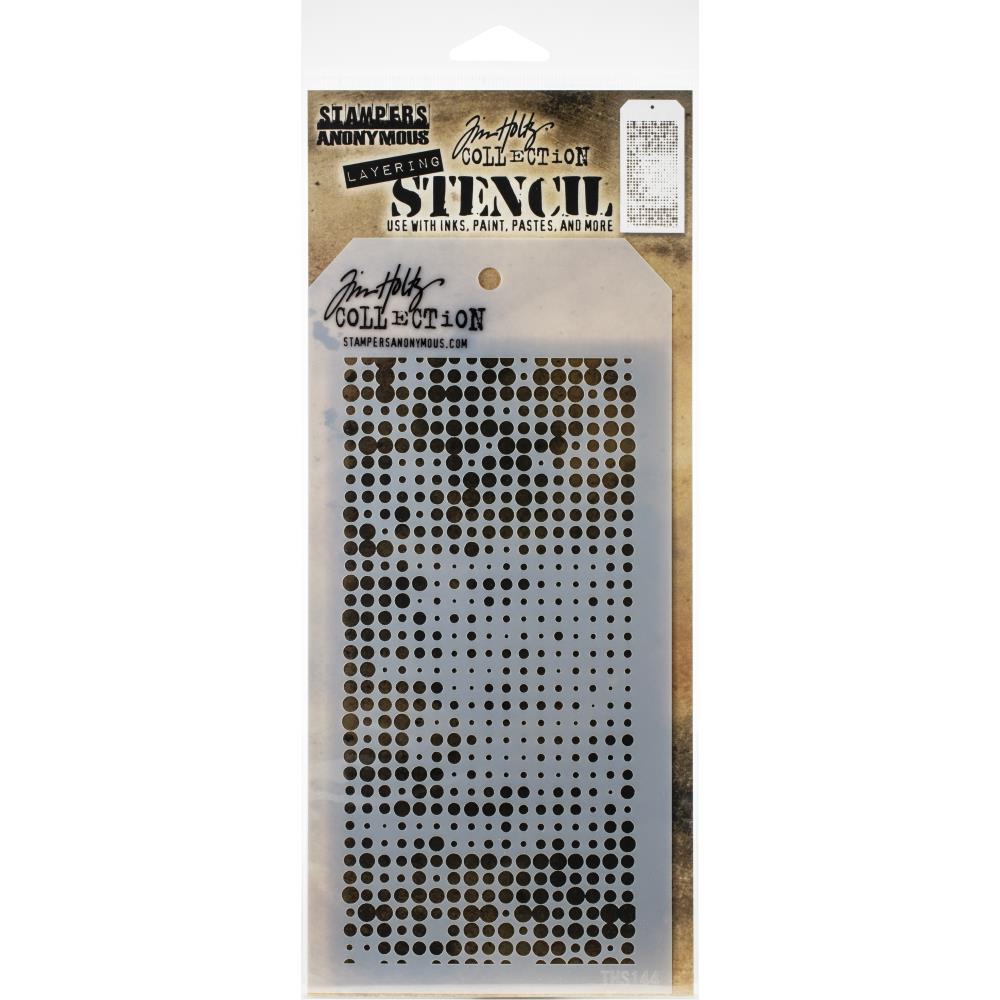 Halftone Layering - Tim Holtz Layering Stencil Halftone Layering - Tim Holtz Layering Stencil