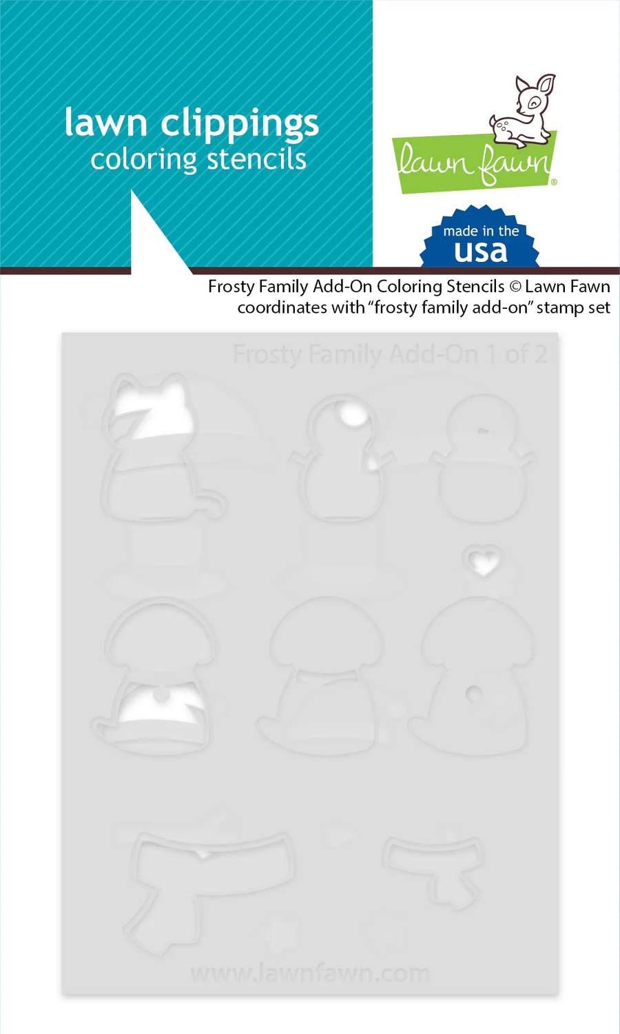 Frosty Family Add-On - Coloring Stencils Frosty Family Add-On - Coloring Stencils