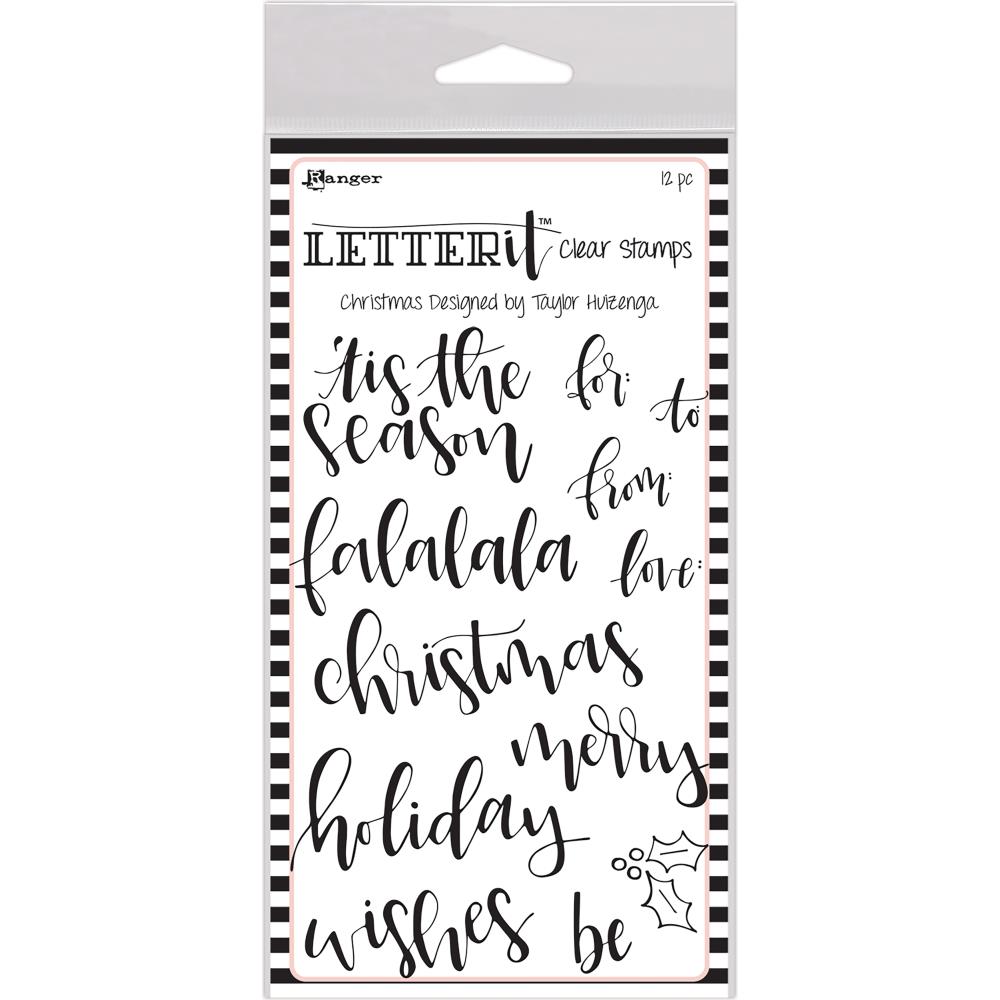 Christmas - Ranger Letter It Clear Stamp Set