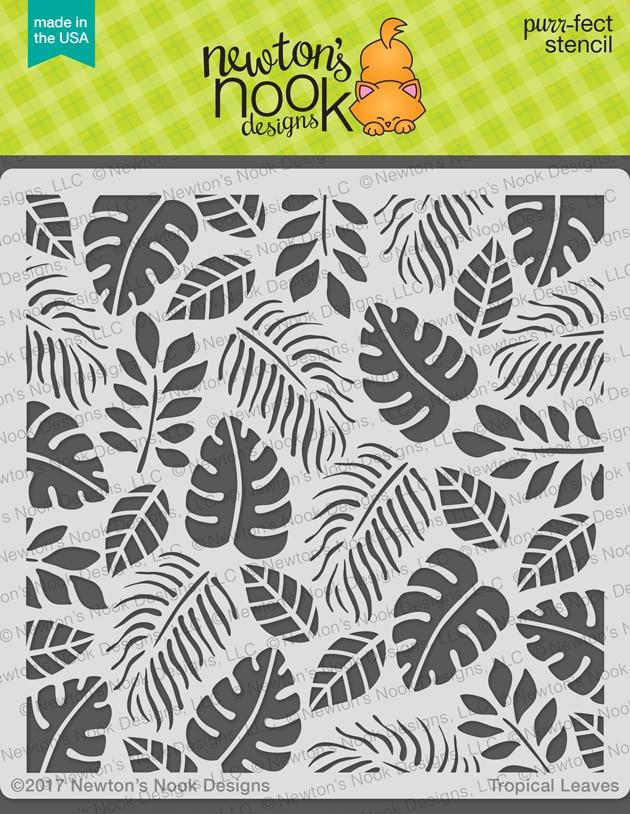 Tropical Leaves - Stencil