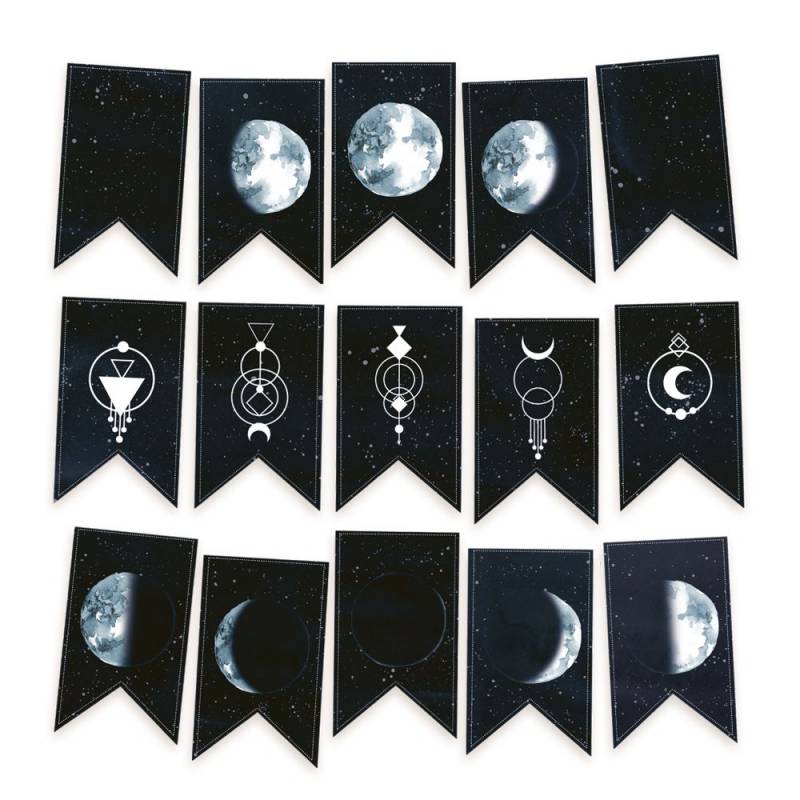 Paper Die Cut Garland - New Moon