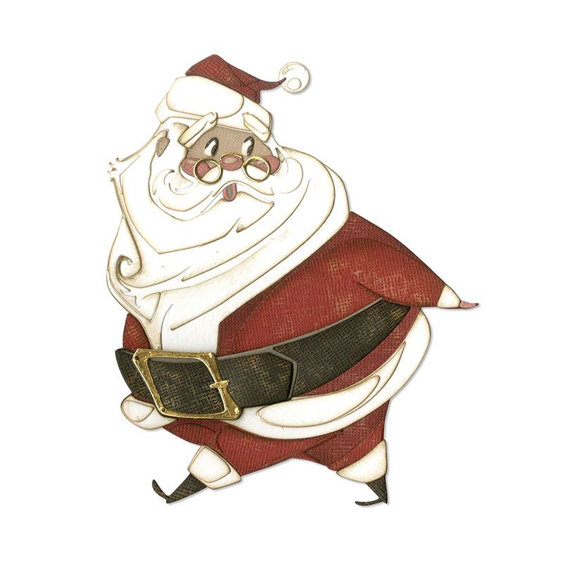 Jolly St. Nick - Colorize - Sizzix Thinlits Dies By Tim Holtz Jolly St. Nick - Colorize - Sizzix Thinlits Dies By Tim Holtz