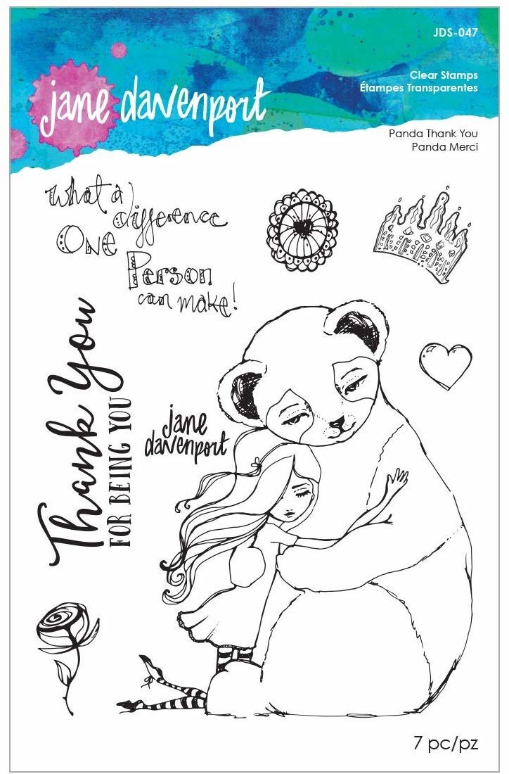 Panda Thank You - Acrylic Stamps - Jane Davenport Panda Thank You - Acrylic Stamps - Jane Davenport
