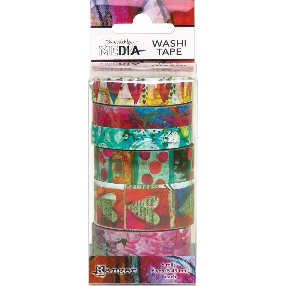 #3 - Dina Wakley Washi Tape - 6 Rolls