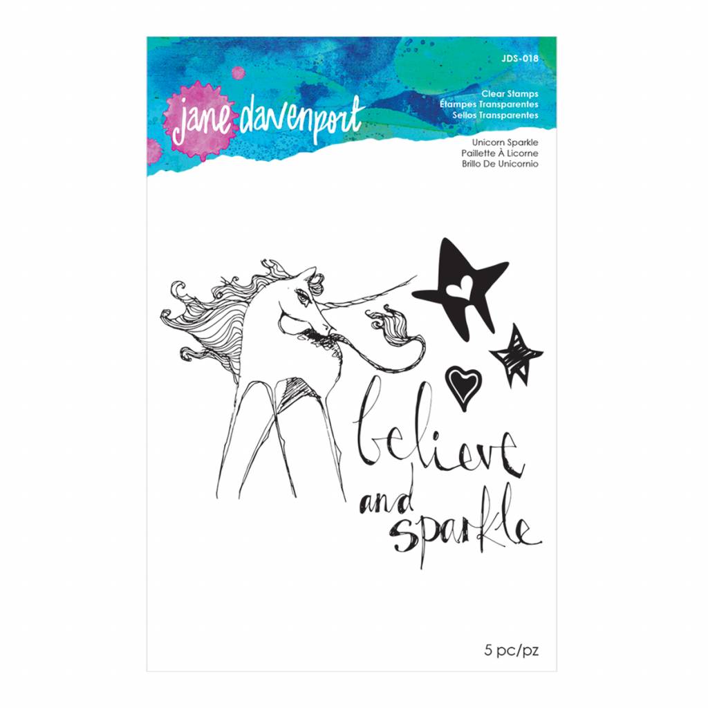 Unicorn Sparkle - Acrylic Stamps - Jane Davenport Unicorn Sparkle - Acrylic Stamps - Jane Davenport