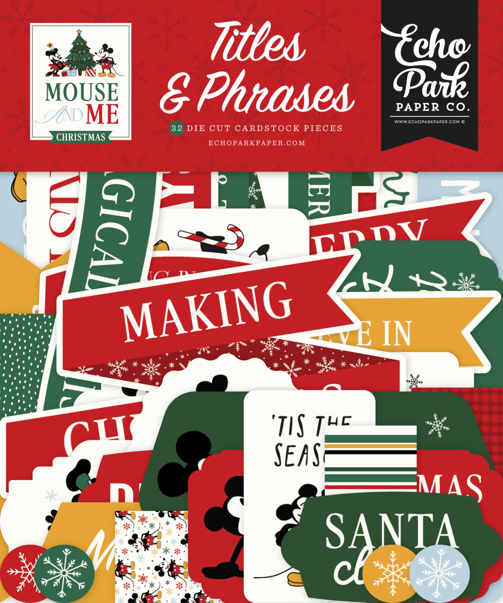 Titles & Phrases - Mouse And Me Christmas - Echo Park