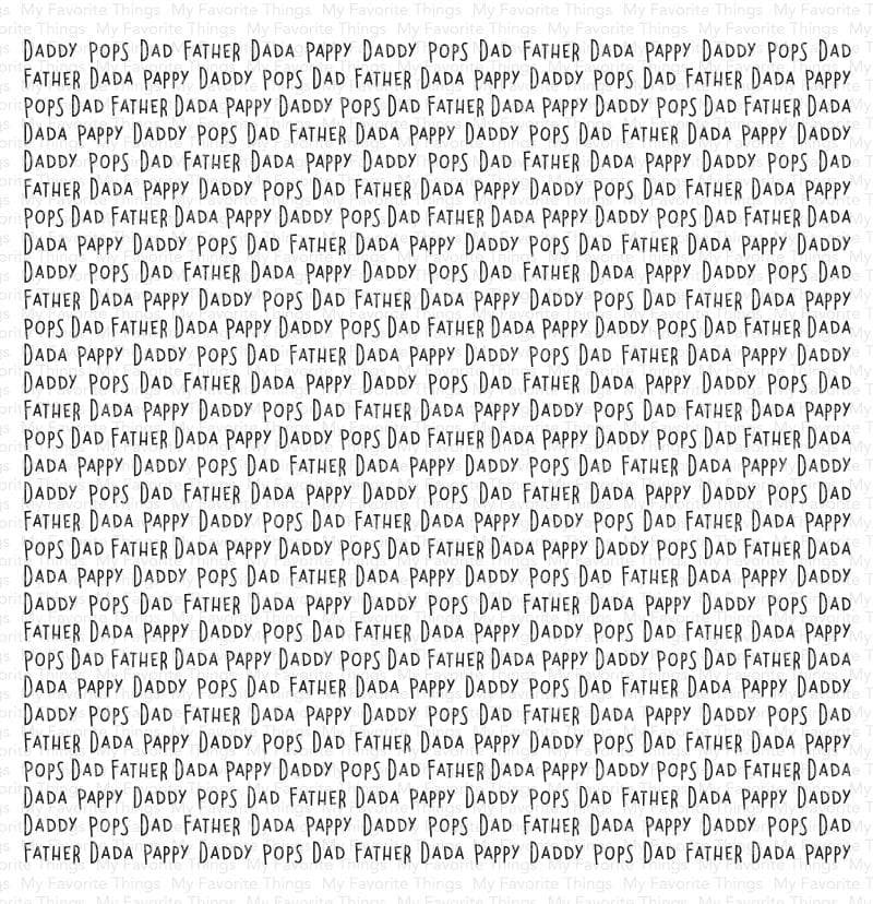 Father Figures Background - Rubber Stamp