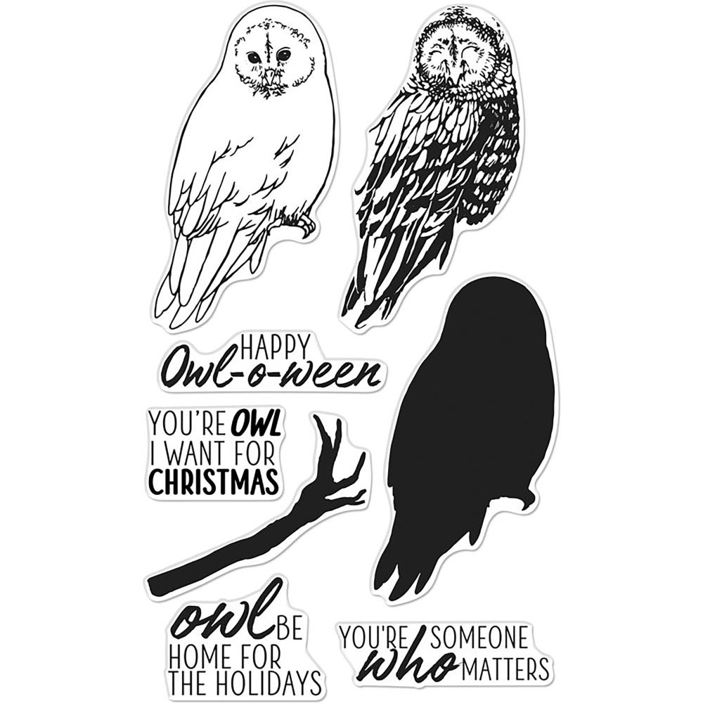 Color Layering Owl - Hero Arts Clear Stamp & Die Combo