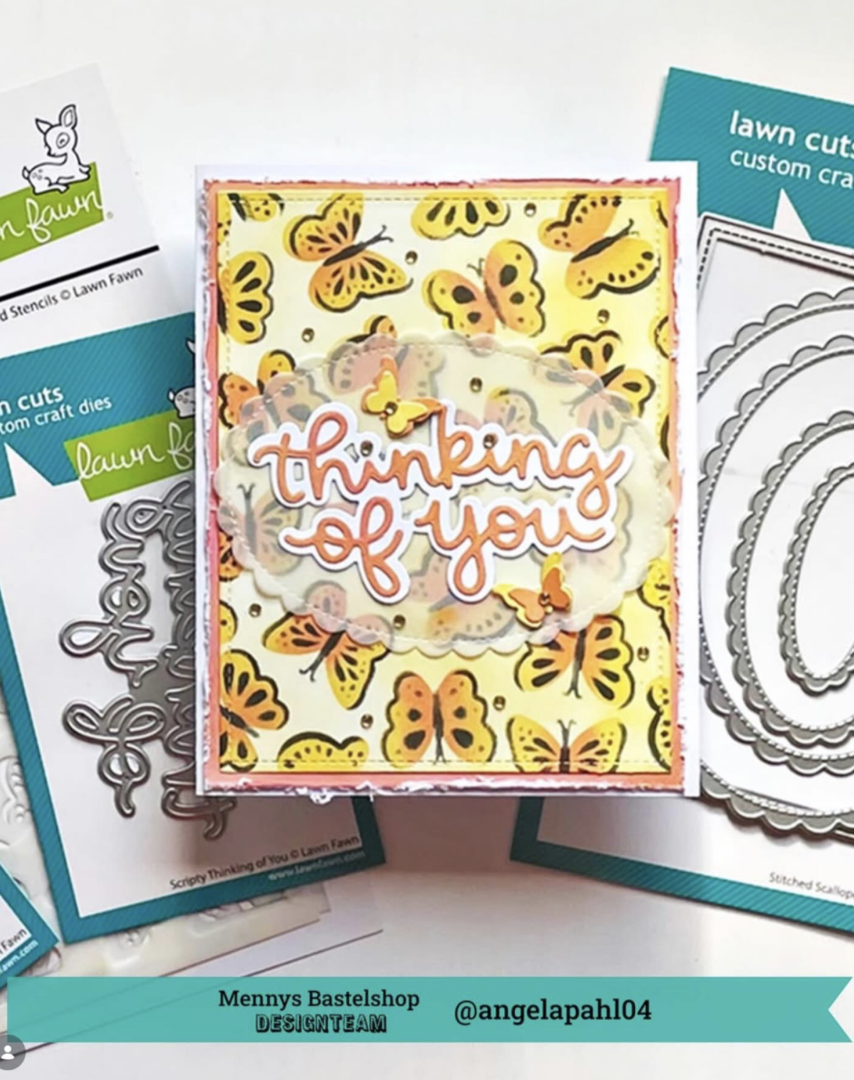 Butterfly Background Stencil