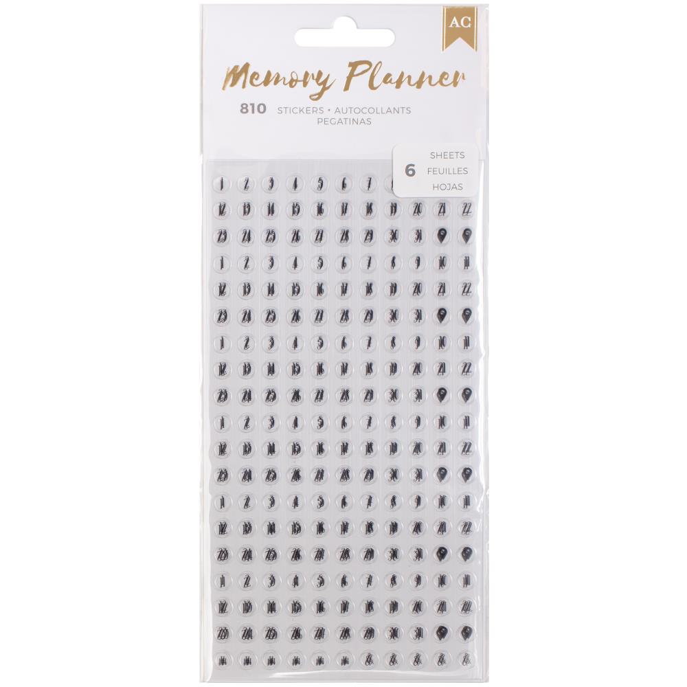 Date Stickers 6/Pkg - Memory Planner - American Crafts Date Stickers 6/Pkg - Memory Planner - American Crafts