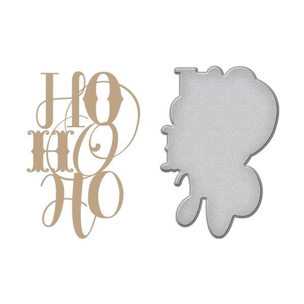 Ho Ho Ho - Spellbinders Glimmer Hot Foil Plate