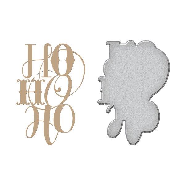 Ho Ho Ho - Spellbinders Glimmer Hot Foil Plate Ho Ho Ho - Spellbinders Glimmer Hot Foil Plate