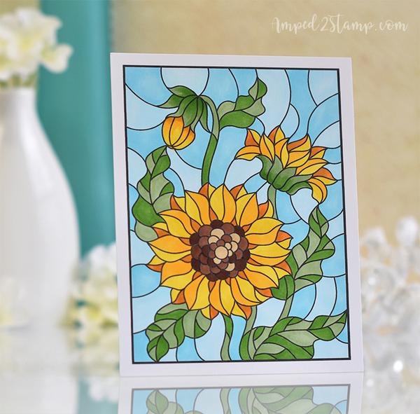 Stained Glass Sunflower