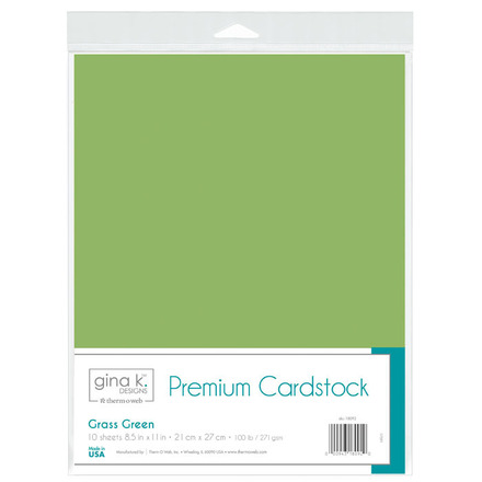 Grass Green - Heavy Base Weight - Premium Card Stock - Thermoweb