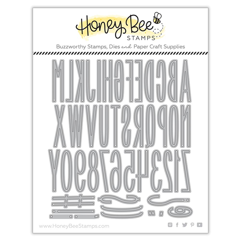 Bee Narrow Uppercase Alpha - Honey Cuts Bee Narrow Uppercase Alpha - Honey Cuts