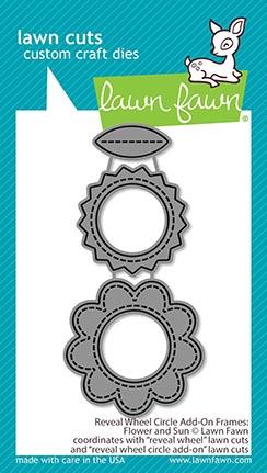 reveal wheel circle add-on frames: flower and sun - lawn cuts